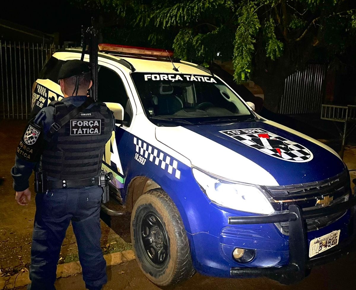Homem de 37 anos é preso por mandado judicial durante ação da Força Tática em Rio Brilhante