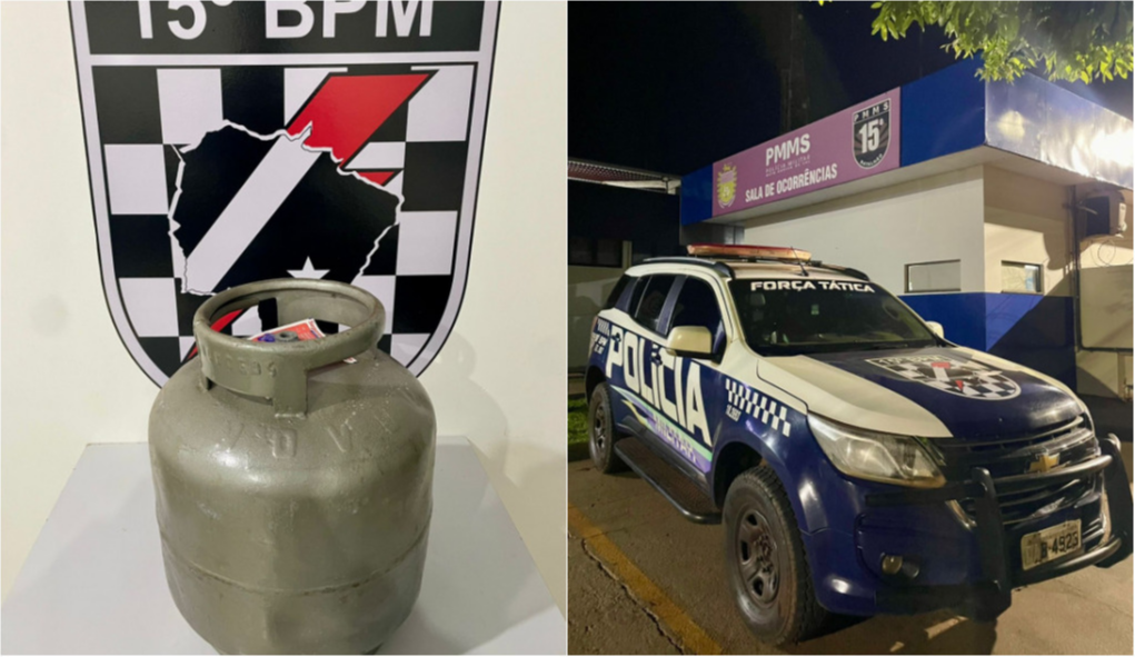 Força Tática da Polícia Militar prende autor de furto com 34 passagens e recupera botijão em Maracaju