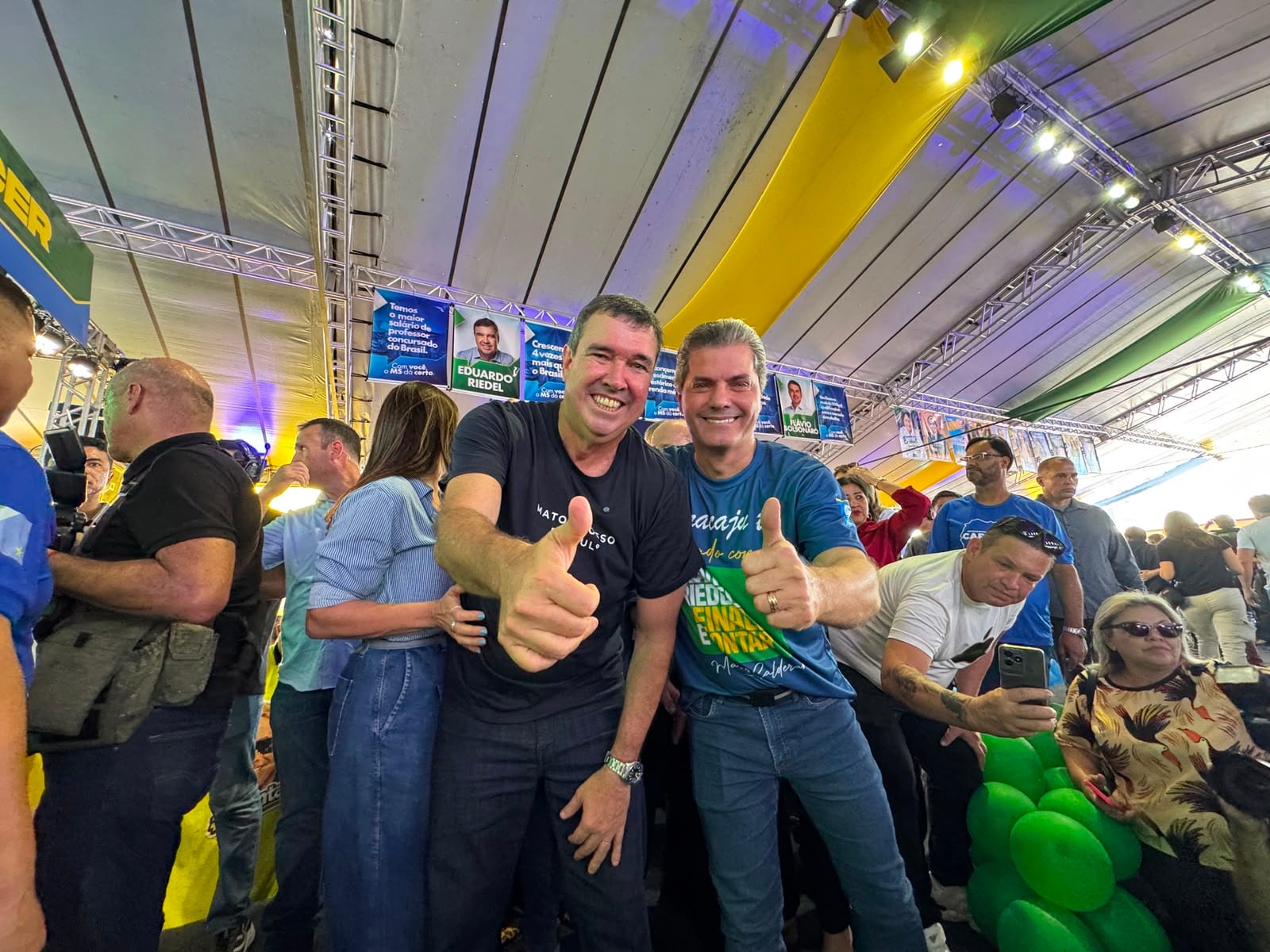 Prefeito Marcos Calderan participa de Convenção Estadual e reforça apoio ao projeto político de Eduardo Riedel, Reinaldo Azambuja e aliados