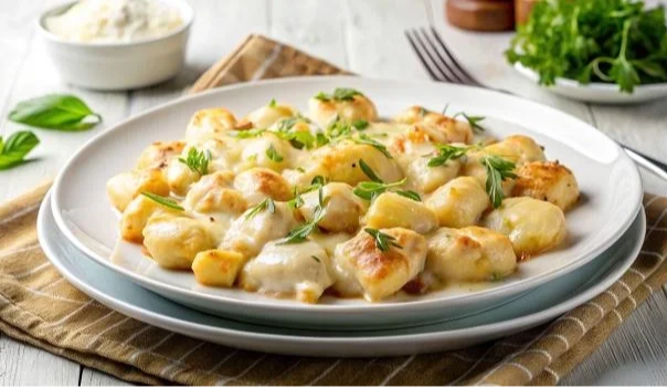 Receita de Nhoque ao Molho Branco