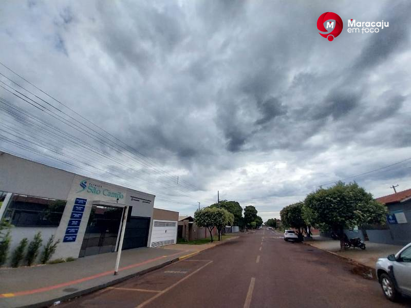 Quarta-feira de sol com muitas nuvens com alerta de chuvas intensas em Maracaju.