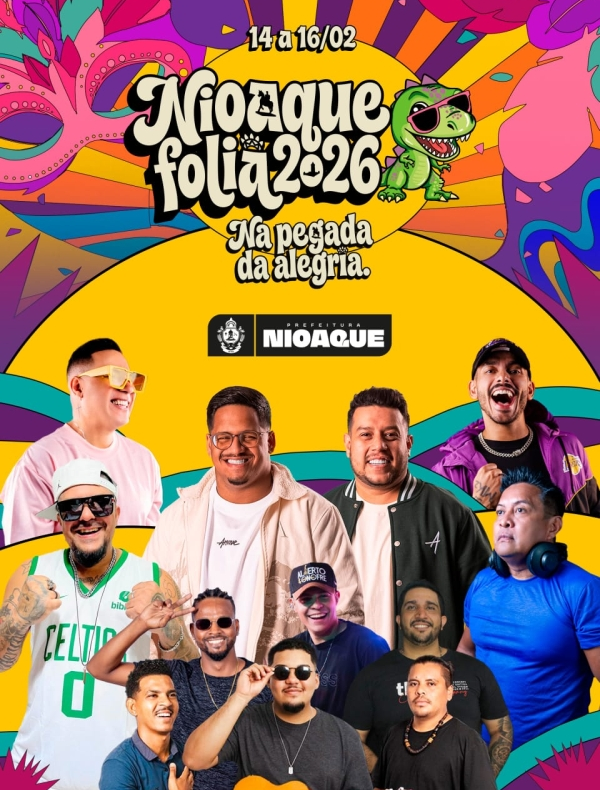 Na Pegada da Alegria: Nioaque Folia 2026 celebra cultura e desenvolvimento