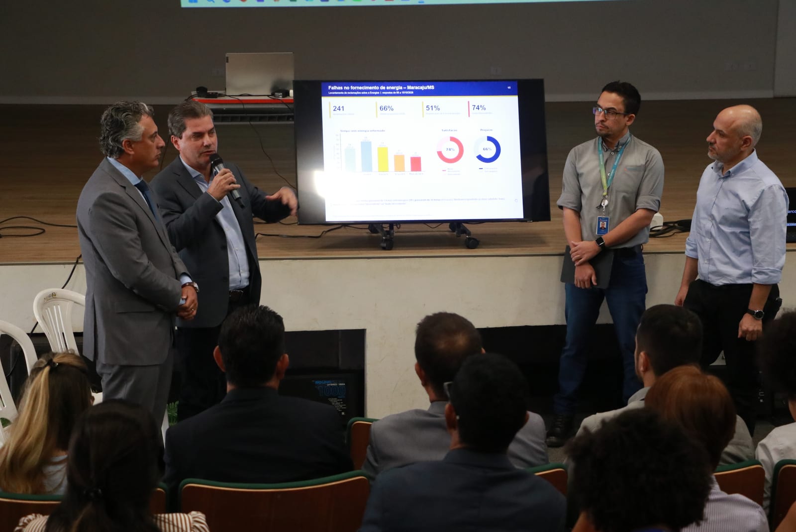 Vereadores de Maracaju participam de reunião com a Energisa para cobrar melhorias no fornecimento de energia elétrica
