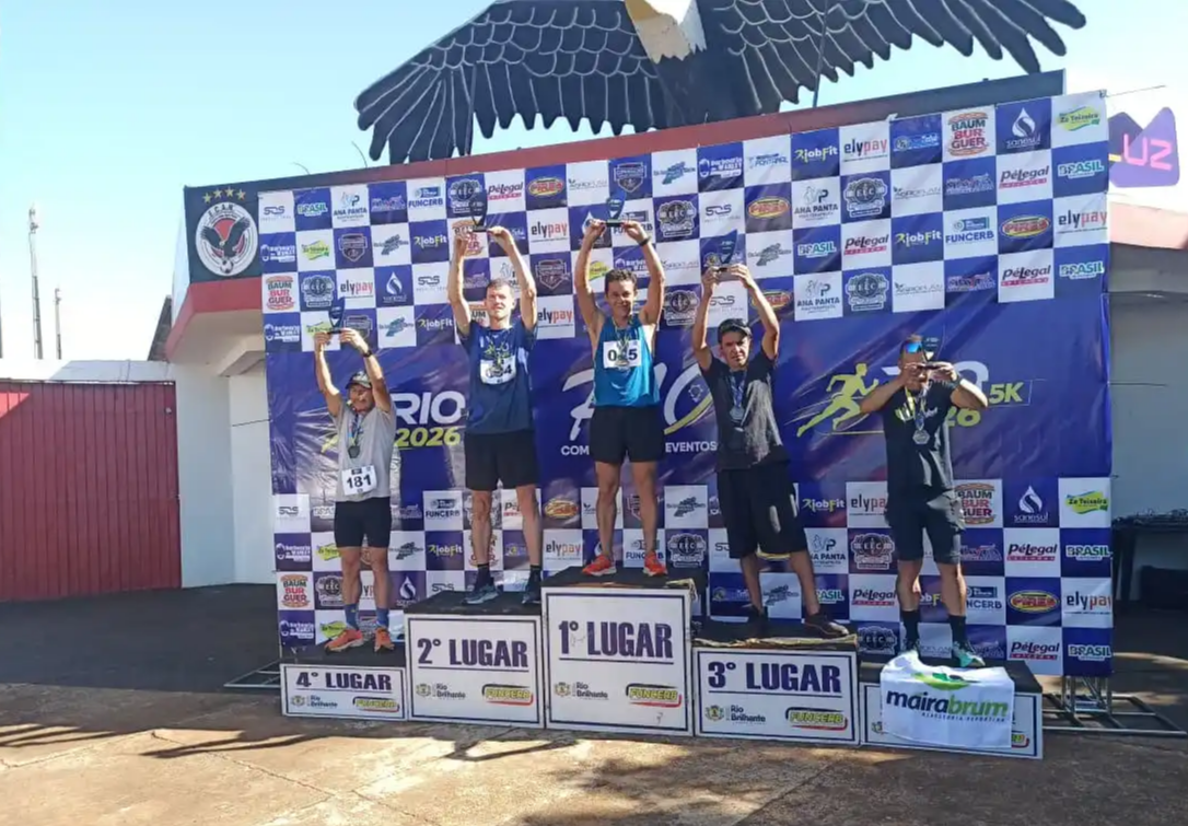 Corredores de Maracaju brilham em competição em Rio Brilhante