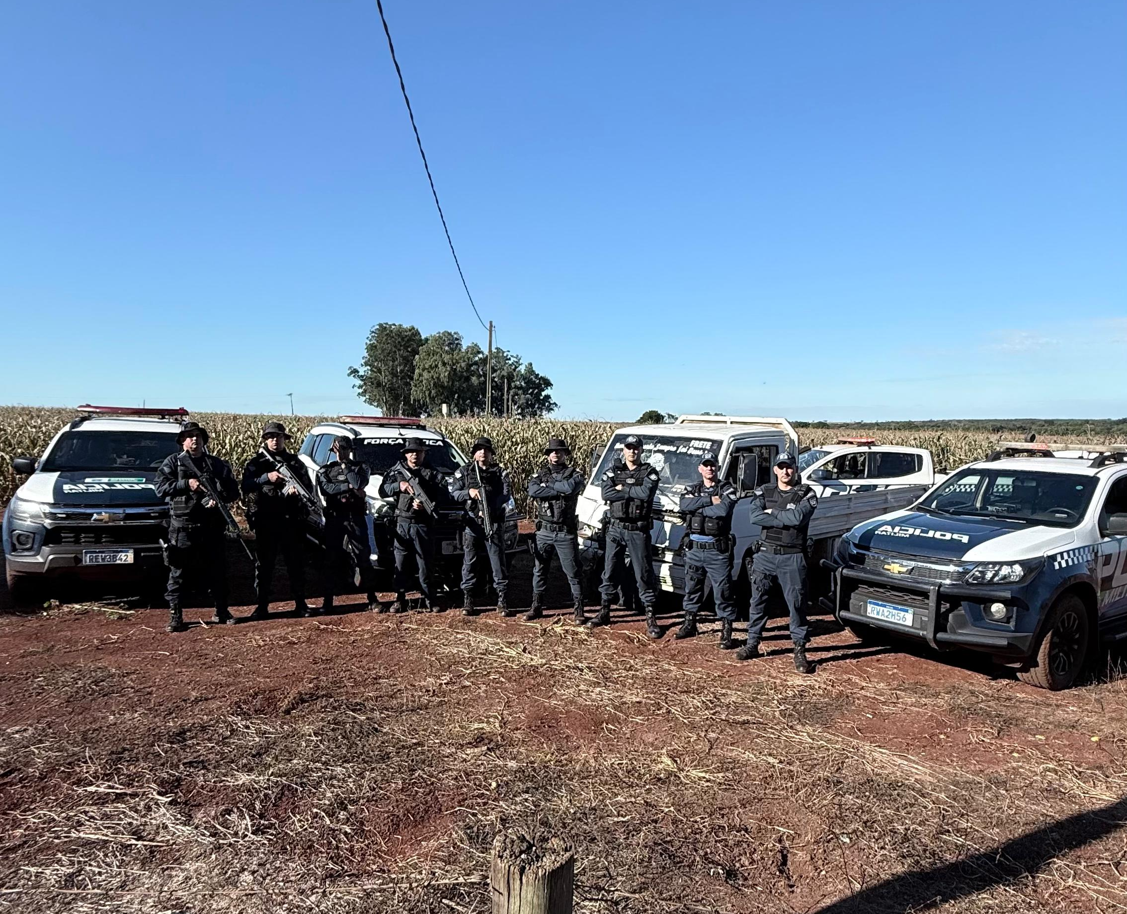 Operação SULMaSSP resulta na recuperação de caminhão e prisão de três suspeitos após perseguição e cerco policial