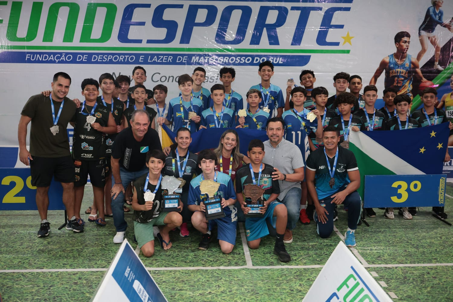 Sub-14 de Maracaju conquista 2º lugar no JEMS e alcança a Primeira Divisão, que pode levar ao Campeonato Brasileiro Escolar em 2026