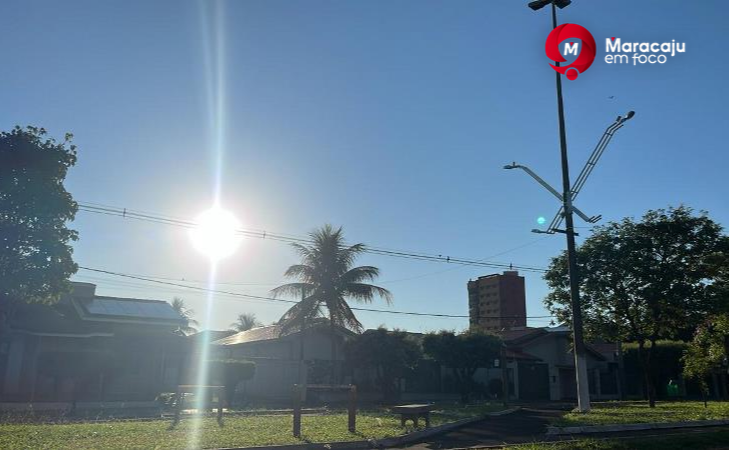Maracaju terá segunda-feira de sol entre nuvens e calor de 32°C