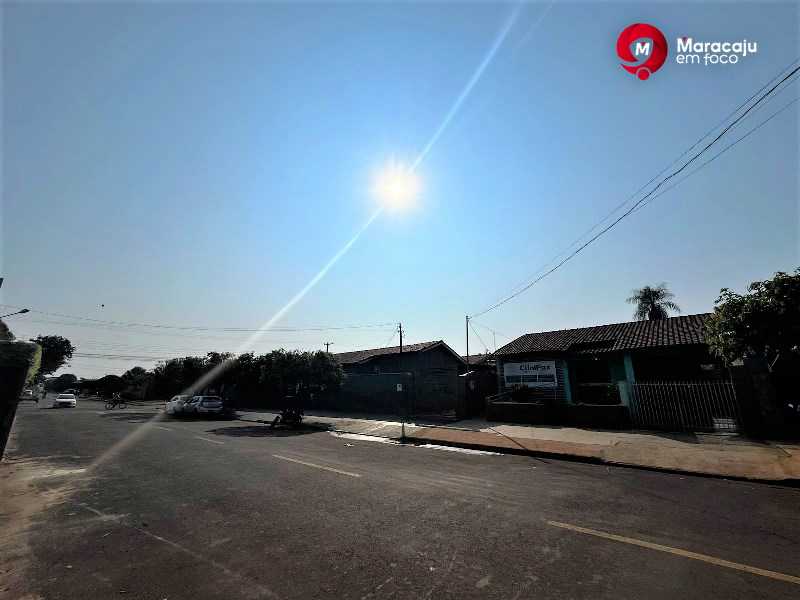 Sábado de forte calor em Maracaju, temperaturas podem chegar aos 39 graus.