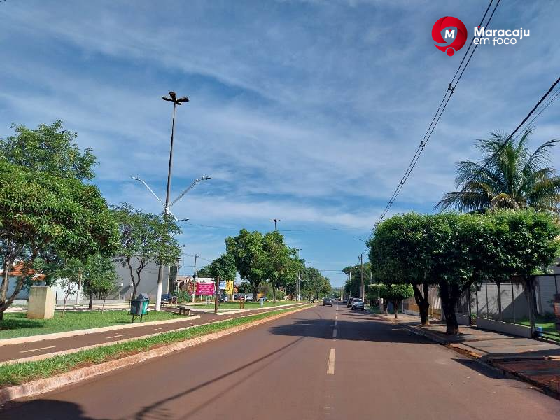 Domingo de sol e temperaturas amenas em Maracaju