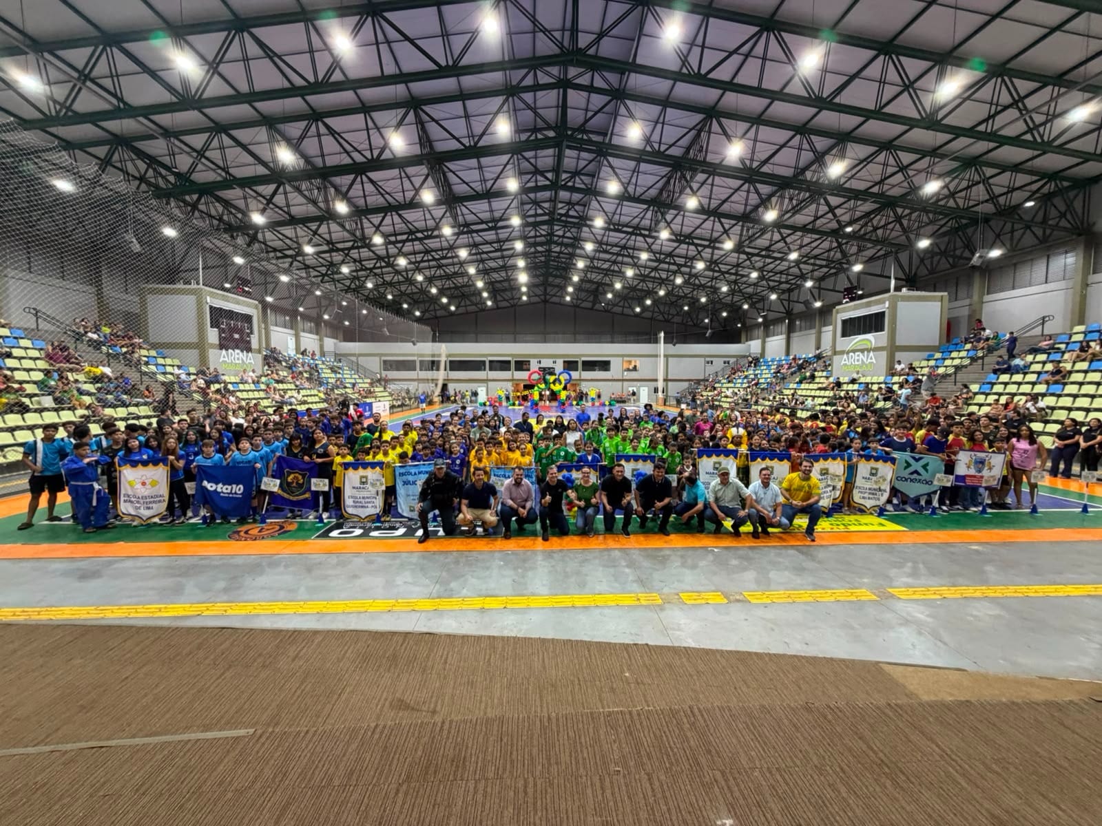 Jogos Escolares 2026 são oficialmente abertos em Maracaju com integração, esporte e espírito de equipe.
