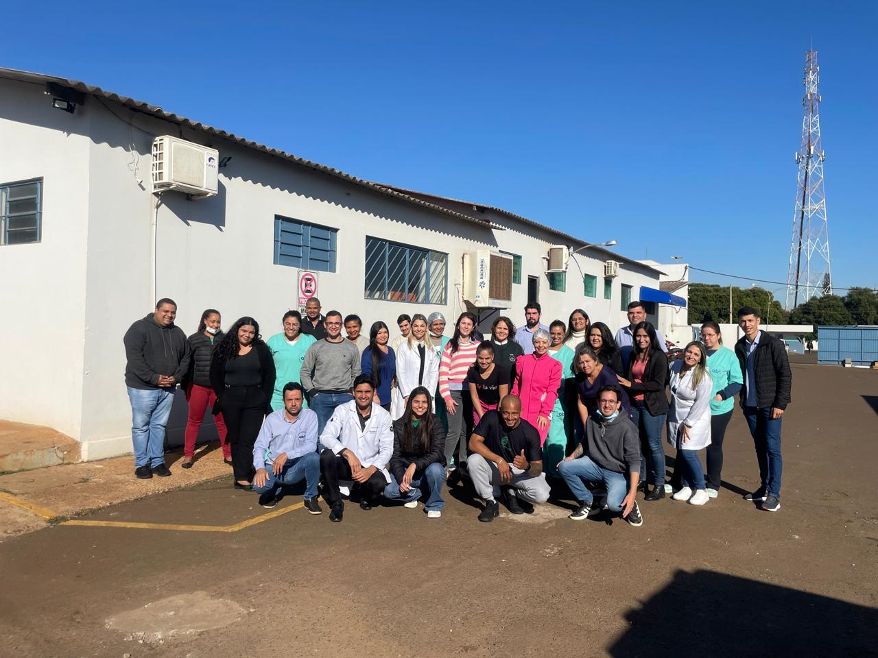 Hospital Soriano da Silva promove ginástica laboral em comemoração aos 78 anos com colaboradores.