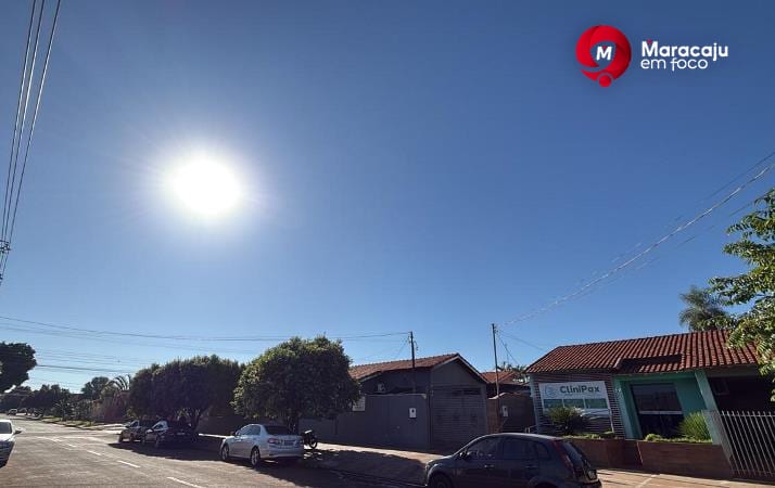 Sol e calor marcam a terça-feira em Maracaju; Termômetros podem atingir 32°C