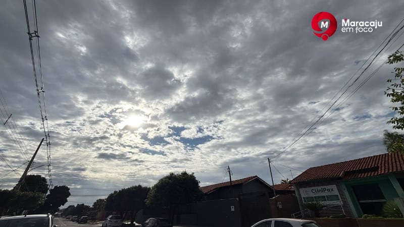 Alerta de tempestade e virada no tempo em Maracaju nesta quarta-feira.