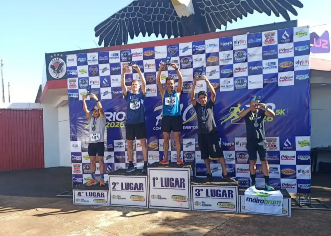 Corredores de Maracaju brilham em competição em Rio Brilhante