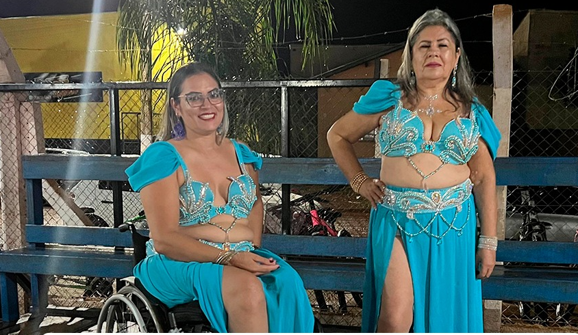 Espetáculo de dança do ventre promove empoderamento feminino e inclusão na Feira do Produtor de Rio Brilhante