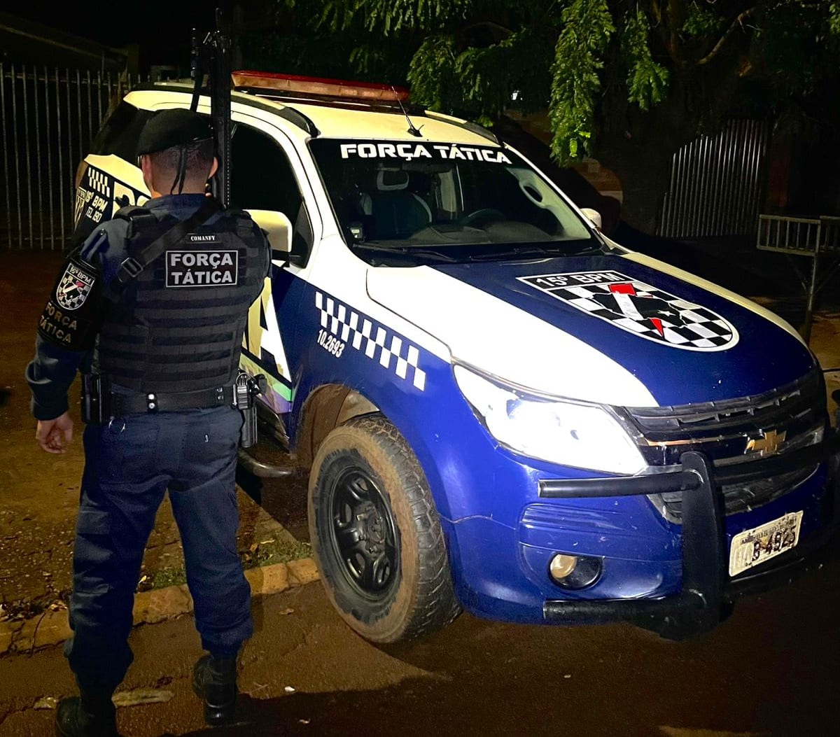 Homem de 37 anos é preso por mandado judicial durante ação da Força Tática em Rio Brilhante