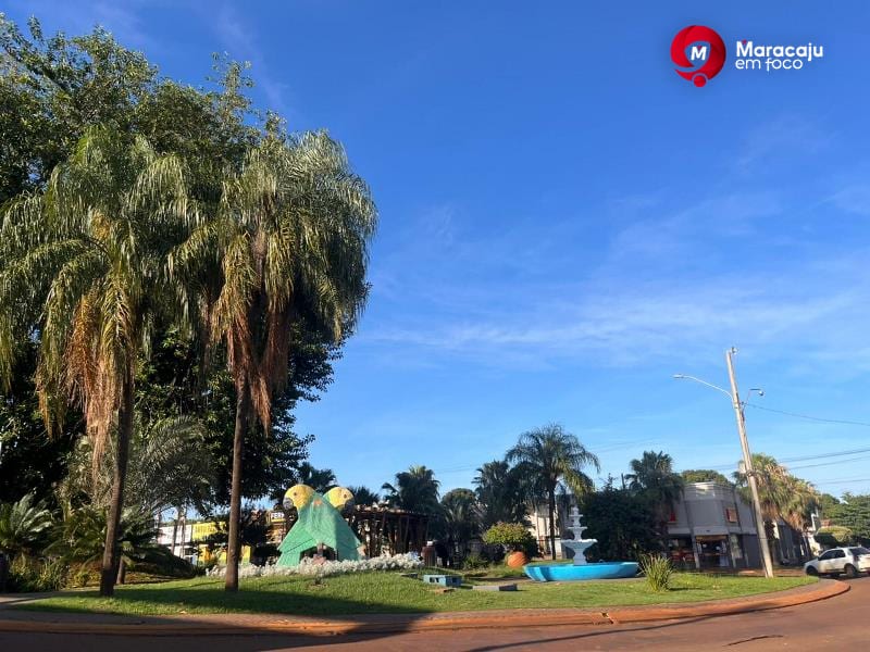 Sábado de Transição: Maracaju registra sol com calor de 31°C e alerta de tempestade para o fim de semana