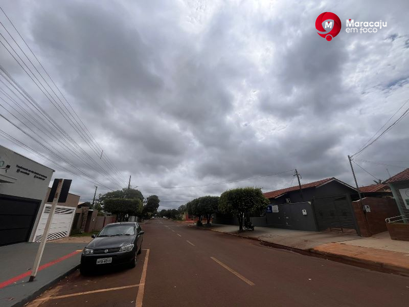 Tempo em alerta: sábado com risco de tempestade em Maracaju