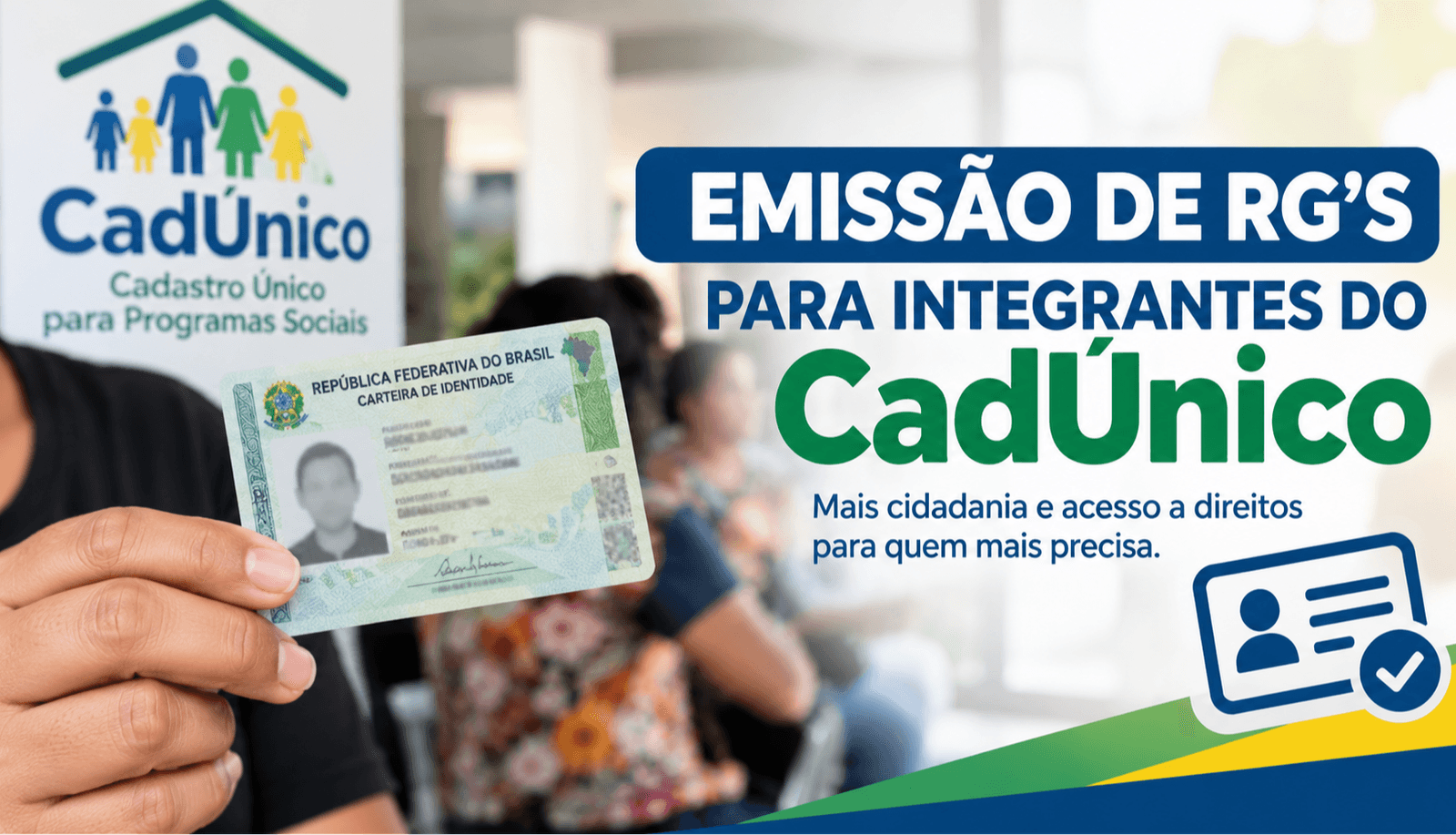 Prefeitura de Maracaju promove mutirão para emissão da nova Carteira de Identidade Nacional e atualização do Cadastro Único