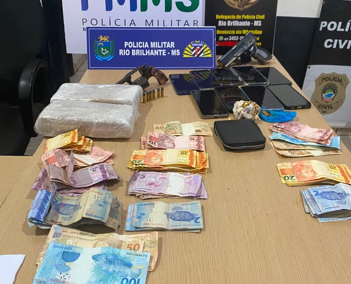 Ação rápida e conjunta entre Polícia Militar e Polícia Civil prende autores de dupla tentativa de homicídio em Rio Brilhante.