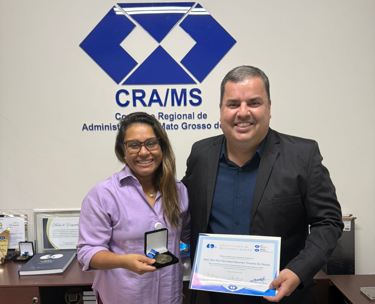 Filho de Maracaju, Administrador Ben Hur Salomão Teixeira é homenageado em Campo Grande por destaque profissional