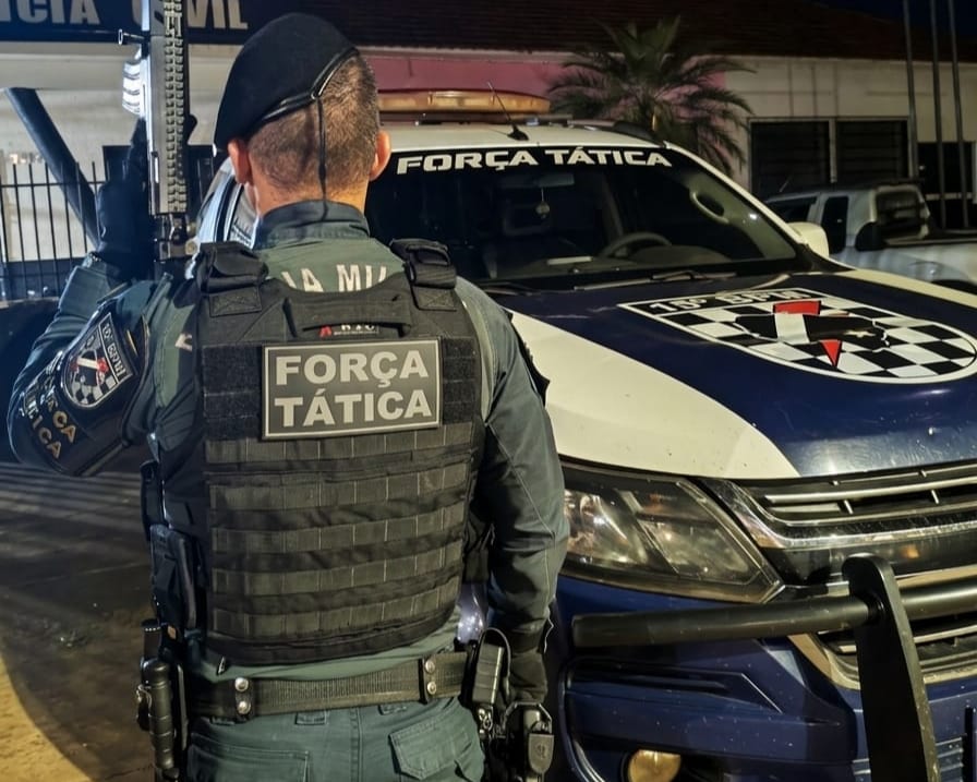 Força Tática do 15º BPM cumpre mandado de prisão após acompanhamento policial em Rio Brilhante