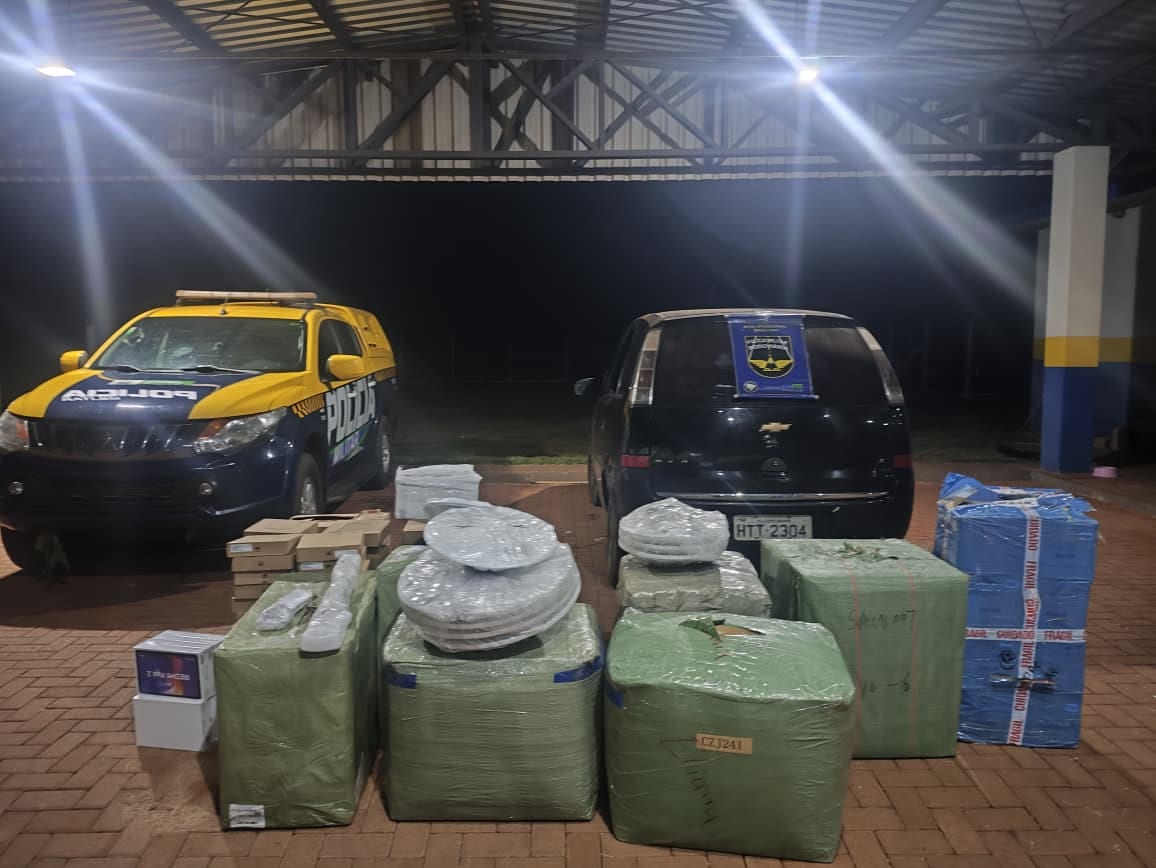 Maracaju: BPMRv apreende carga de R$ 72 mil em mercadorias irregulares na MS-162