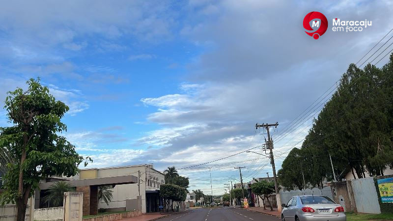Previsão do Tempo em Maracaju: Sol com nuvens e chuvas rápidas para sexta-feira (13)