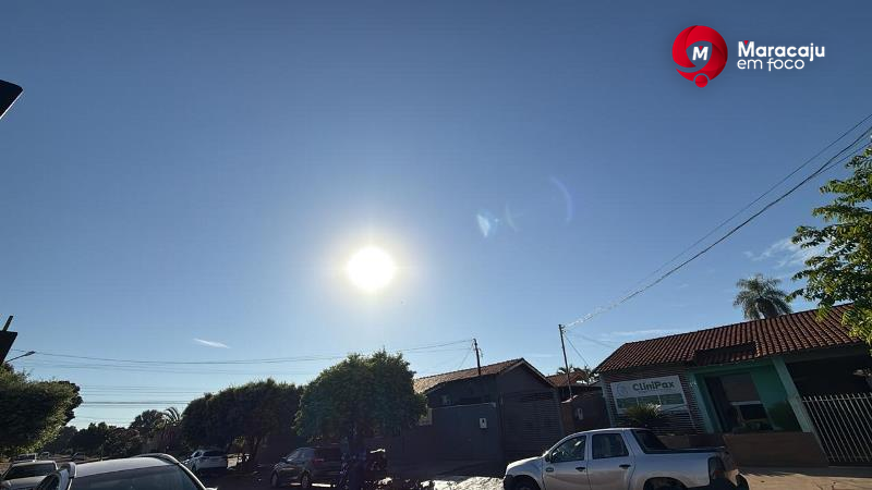 Terça-Feira de sol e calor em Maracaju marca o encerramento de Março