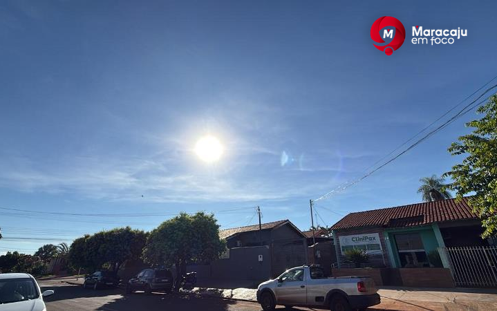 Sol e pancadas de chuva: O que esperar do tempo em Maracaju nesta segunda (23)