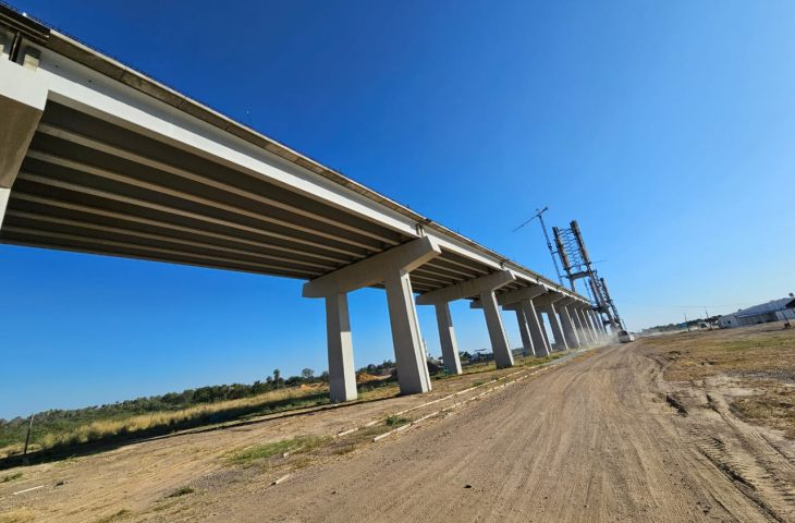 Ponte da Rota Bioceânica atinge 75% de execução e deve ser entregue no segundo semestre de 2026
