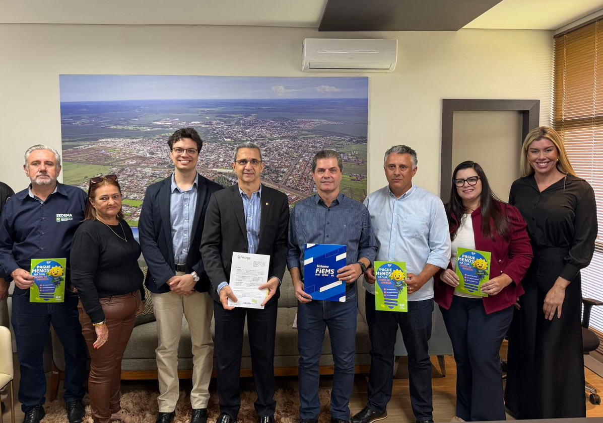 Prefeitura de Maracaju firma parceria com a FIEMS e garante até 20% de desconto na energia para servidores