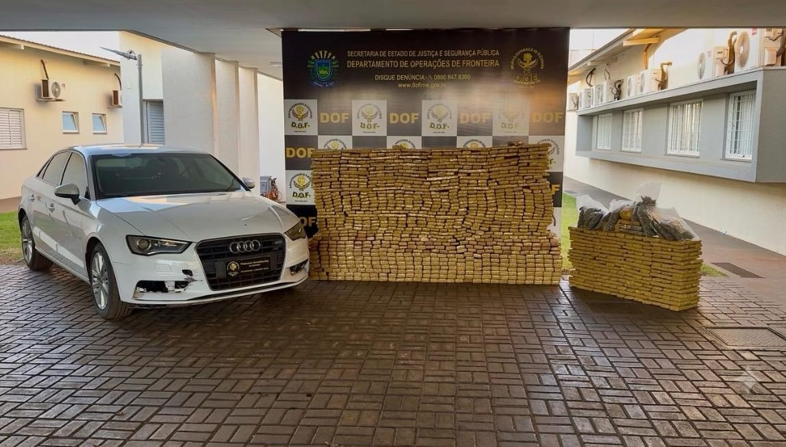 DOF apreende mais de uma tonelada de drogas em Maracaju
