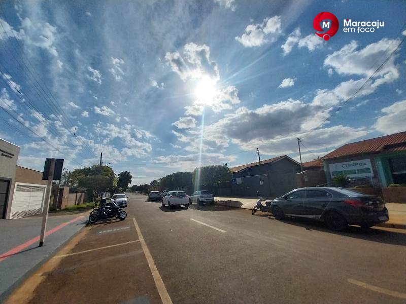 Calor chega a 35 °C em Maracaju nesta segunda-feira, com risco de tempestades à tarde