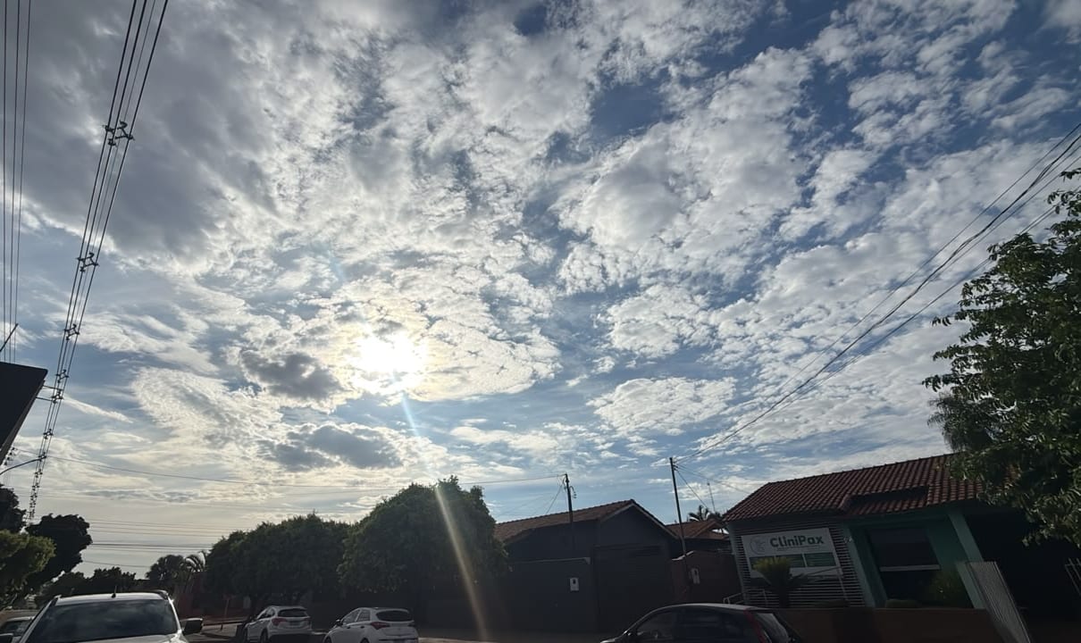 Transição climática em Maracaju: Segunda-feira terá amplitude térmica e alerta de baixa umidade