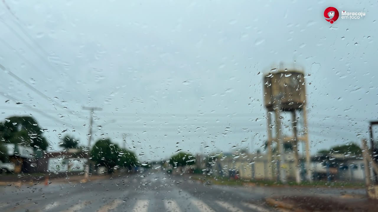 Manhã começa com garoa em Maracaju, mas alerta do INMET e Climatempo aponta para risco de tempestades ao longo do sábado