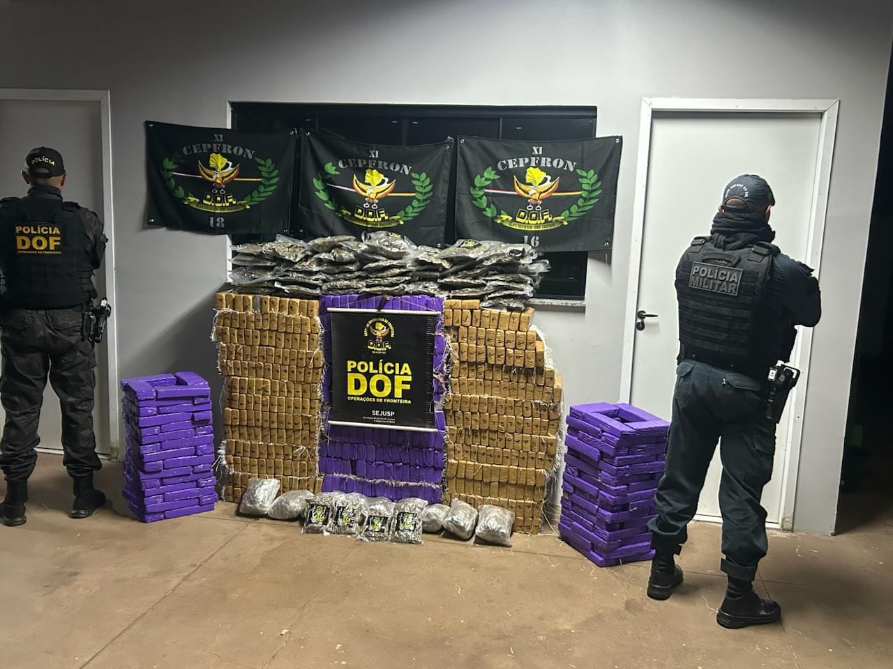 DOF apreende mais de meia tonelada de drogas em Maracaju