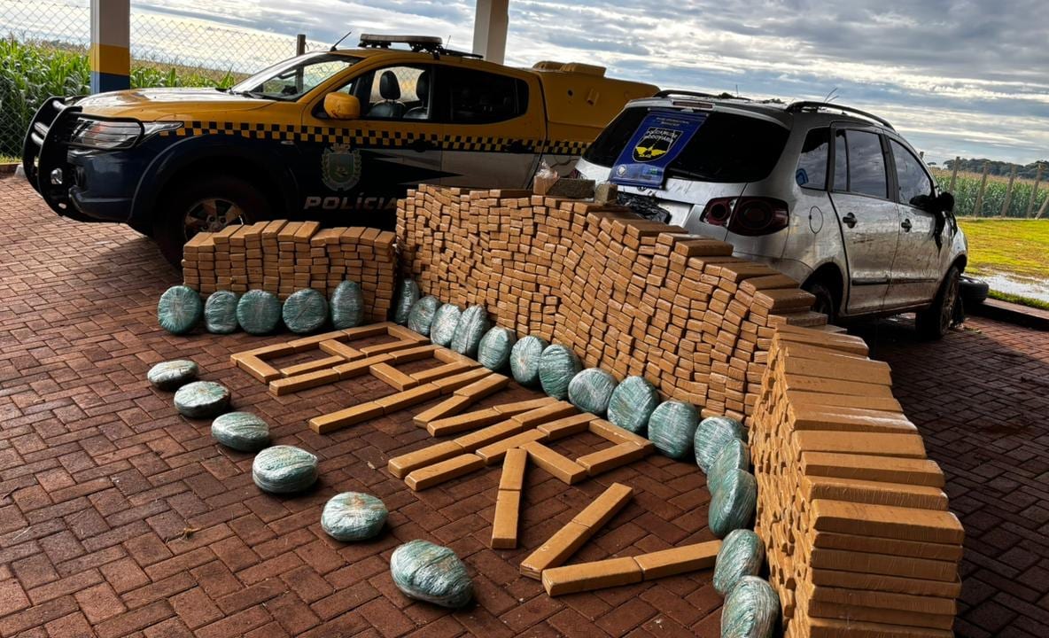 Maracaju: BPMRv apreende mais de uma tonelada de maconha e causa prejuízo de R$ 2,1 milhões ao crime na MS-162