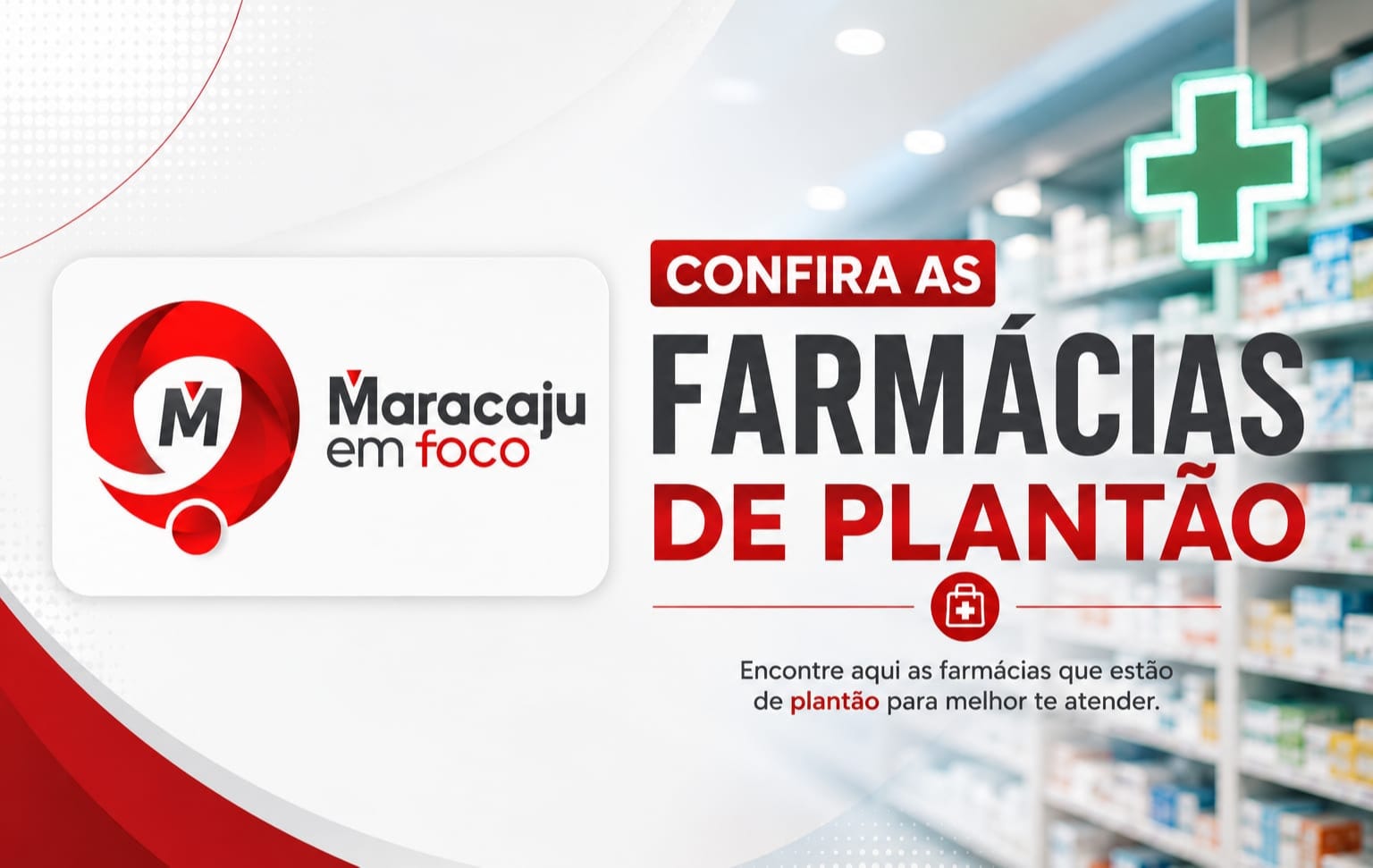 Agosto 2026: Confira o calendário completo das Farmácias de Plantão de Maracaju.