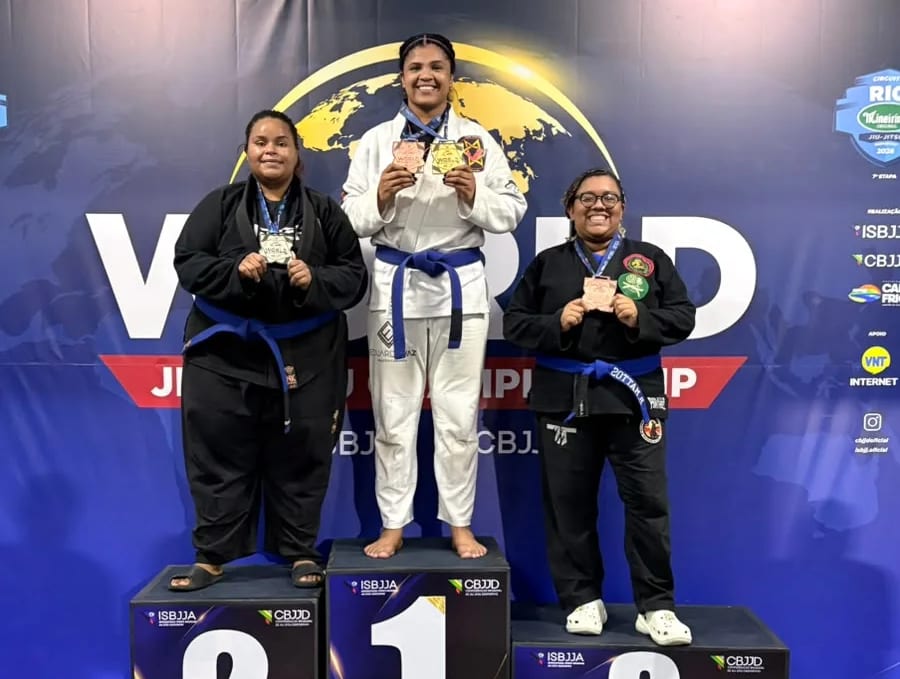 Eduarda Vaz faz história no Jiu-Jitsu e conquista ouro no mundial para Maracaju.