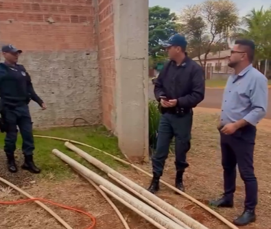 Comandante do 15° Batalhão recebe a SEJUSP no destacamento de Vista Alegre