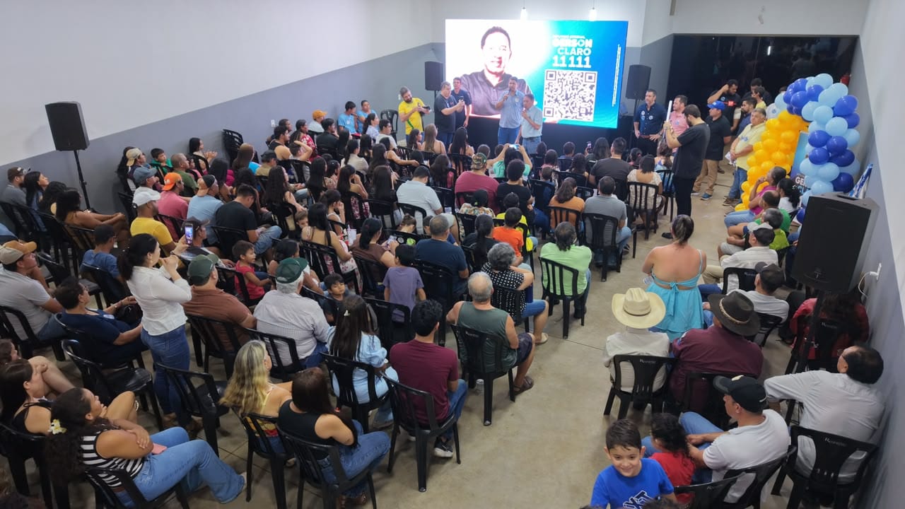 Com apoio dos vereadores Daniel Esquivel e Gustavo Duó, Gerson Claro reúne apoiadores em Maracaju