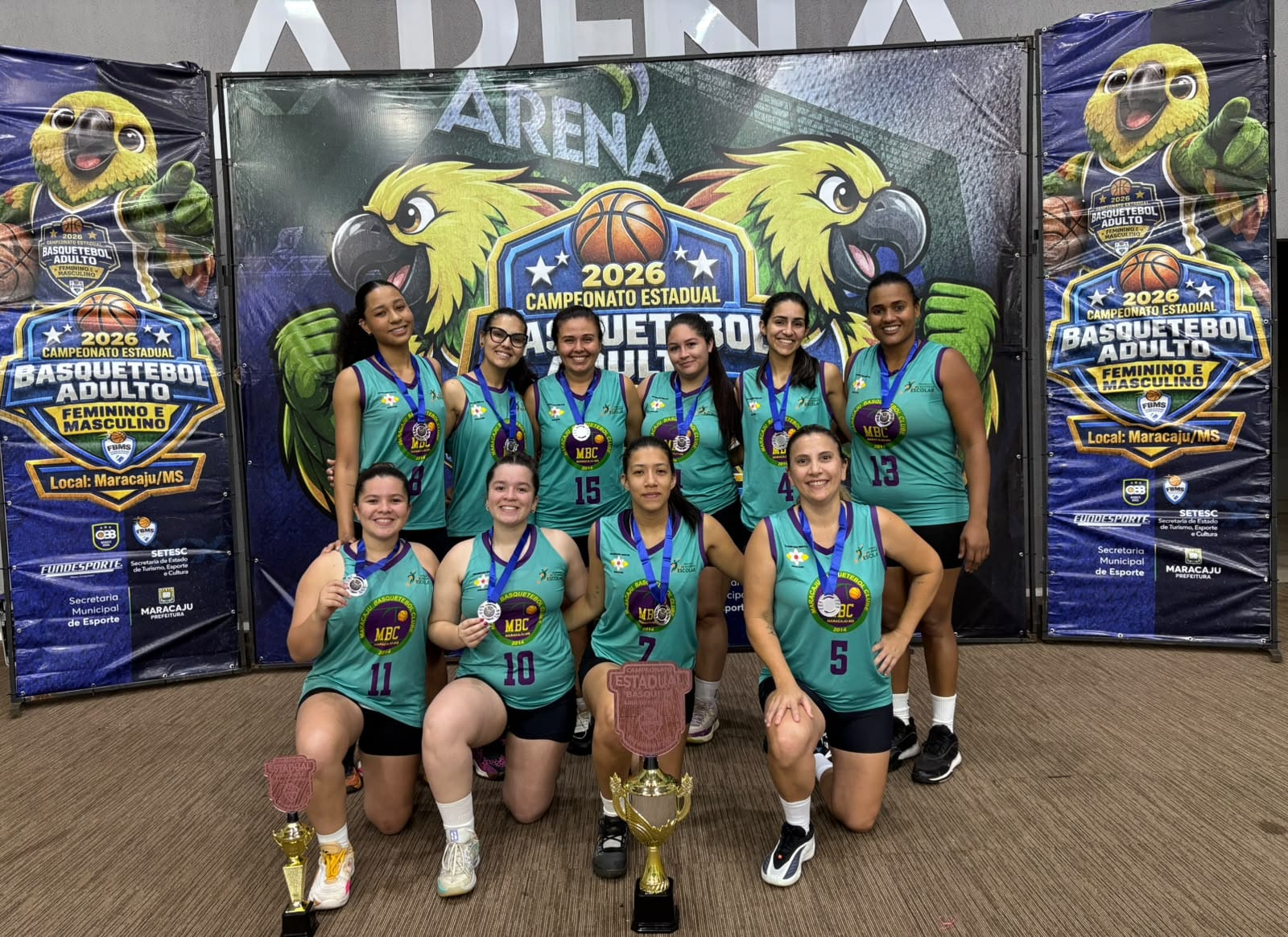 MBC Vice-Campeão Estadual de Basquetebol Adulto Feminino.