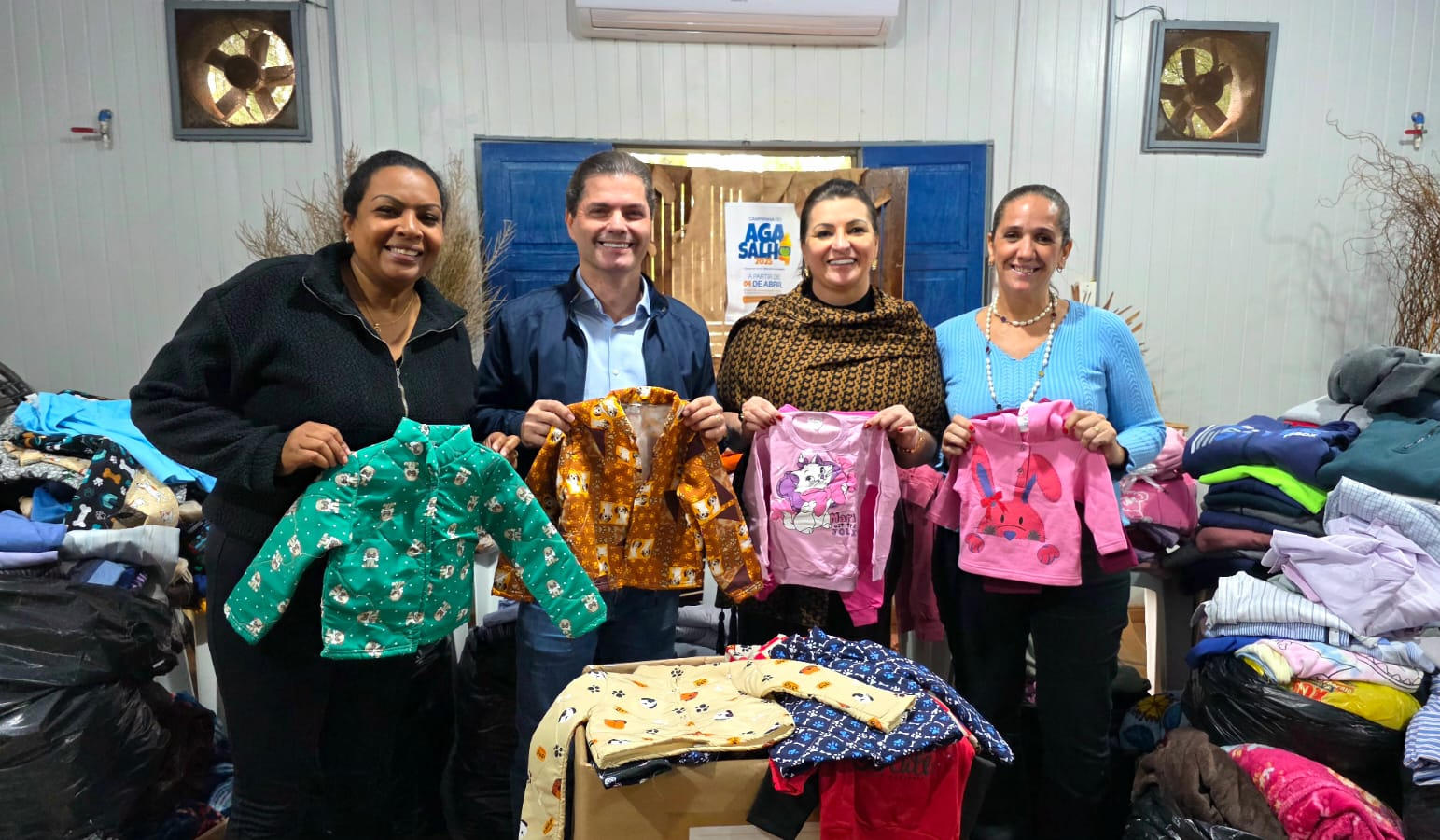 Campanha do Agasalho 2025 tem entrega antecipada devido à onda de frio em Maracaju.
