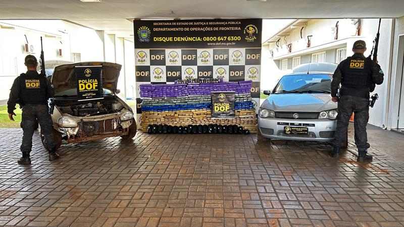 DOF prende dois homens com mais de 730 quilos de drogas em Maracaju 