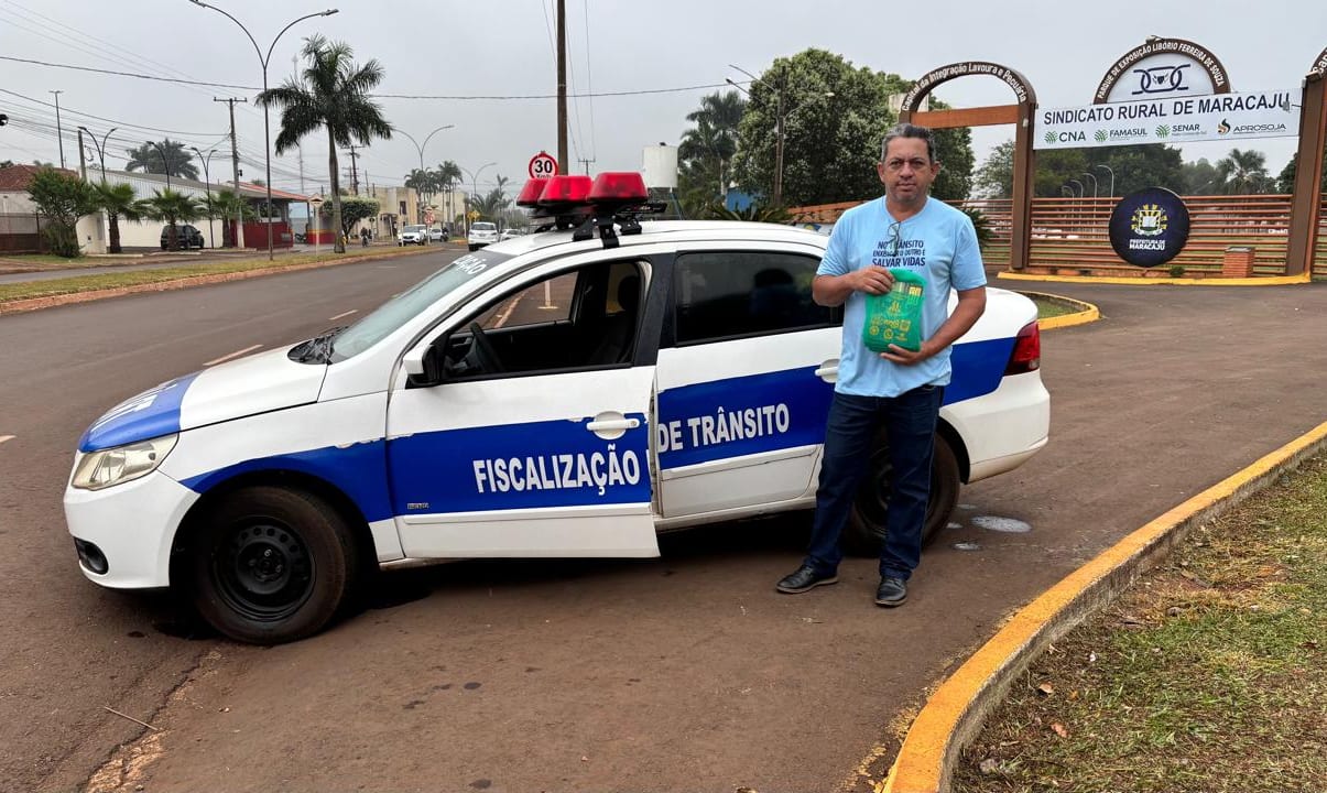 Blitz Educativa orienta estudantes e usuários sobre segurança no uso de bicicletas elétricas e autopropelidos em Maracaju.