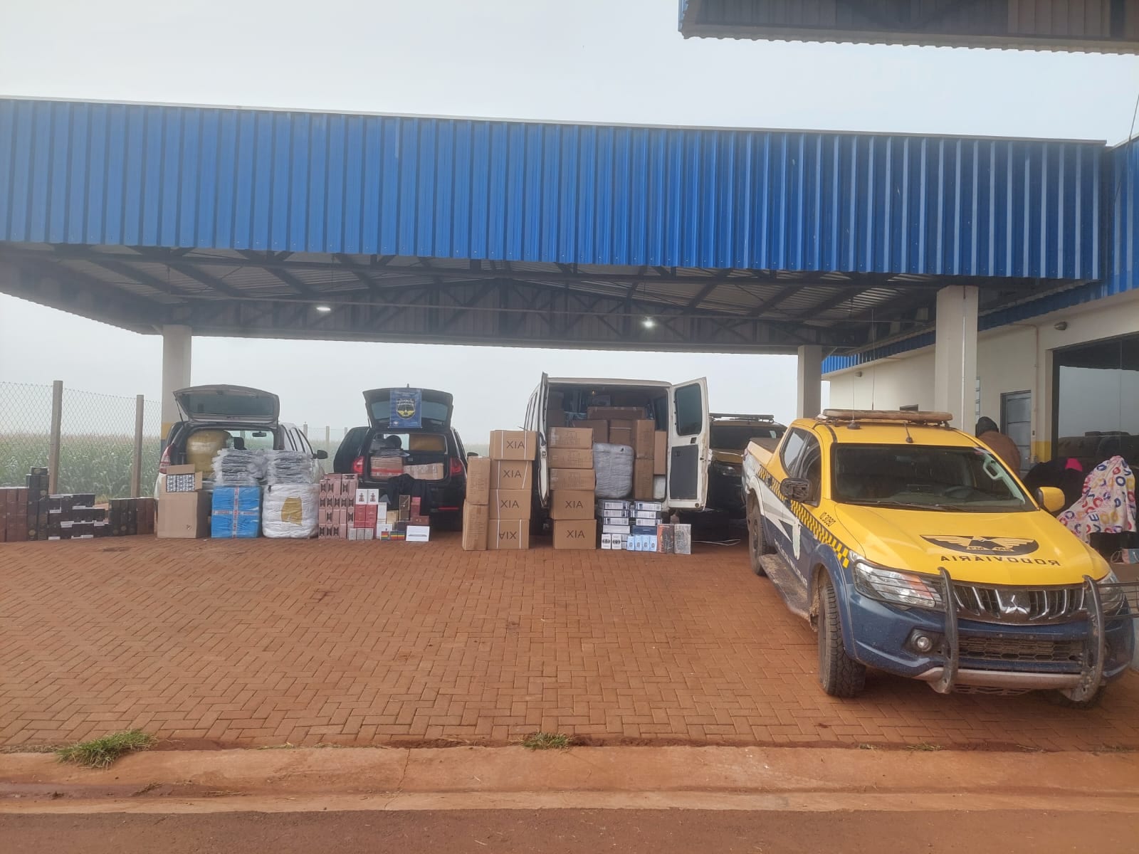 BPMRv apreende mercadorias avaliadas em R$ 320 mil durante fiscalização na MS-166, em Maracaju