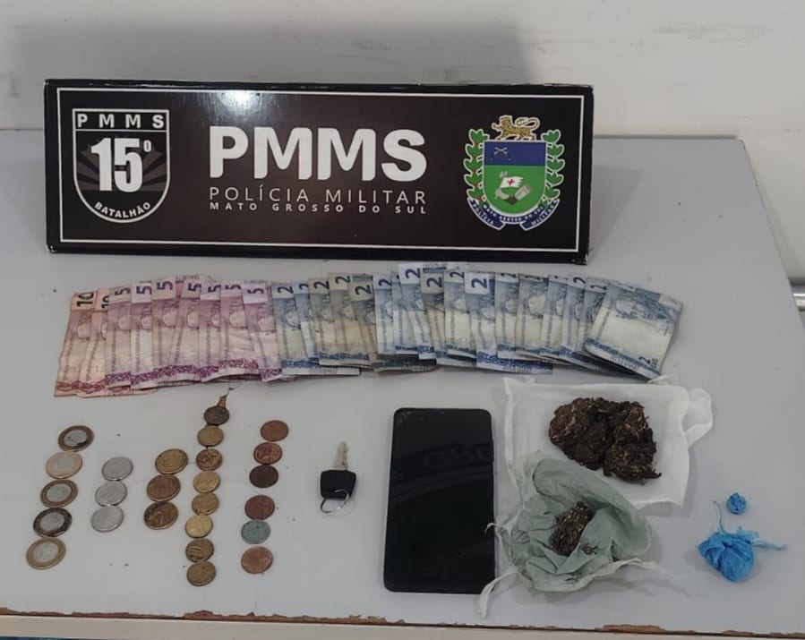Polícia Militar prende casal por tráfico de drogas e recupera motocicleta roubada em Maracaju