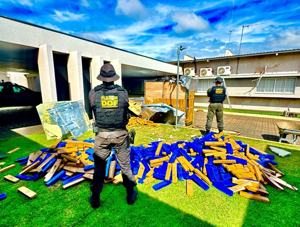Em Rio Brilhante, DOF apreende 1,3 tonelada de droga em câmaras frias com destino ao Estado de São Paulo 
