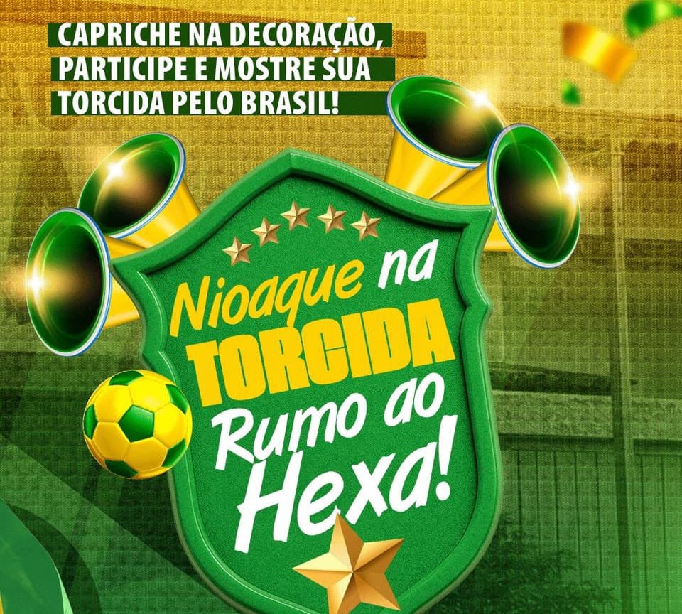 Copa do Mundo 2026: Nioaque promove concurso para envolver a população nas transmissões da Seleção